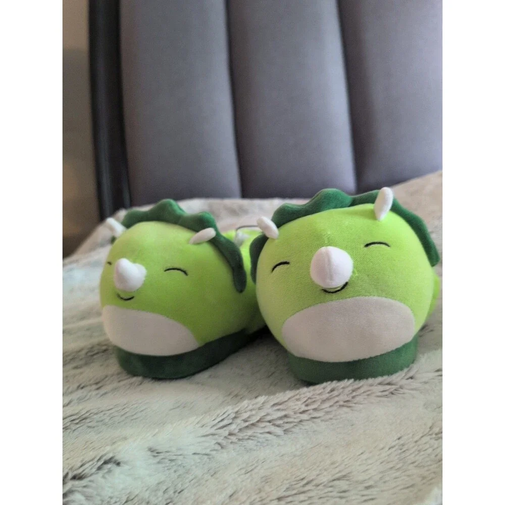 Squishmallows Toddler and Kids Character-head Scuff Slippers Size 11-12